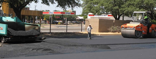 Lot 30 undergoes repaving