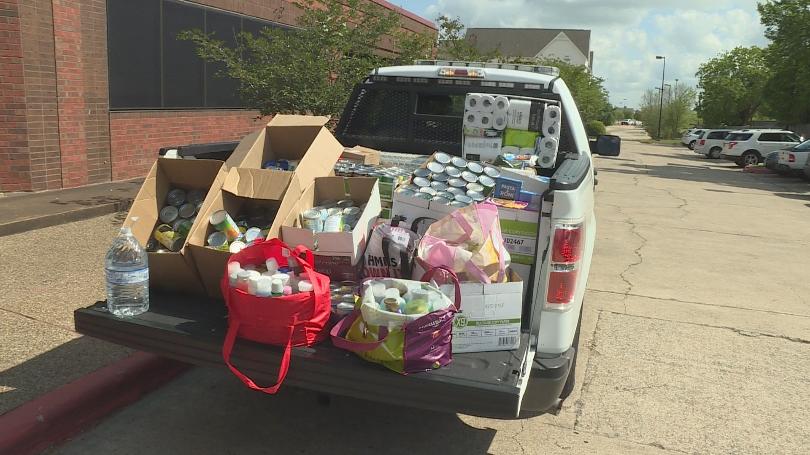 Donations were delivered to Brazos Valley Food Bank