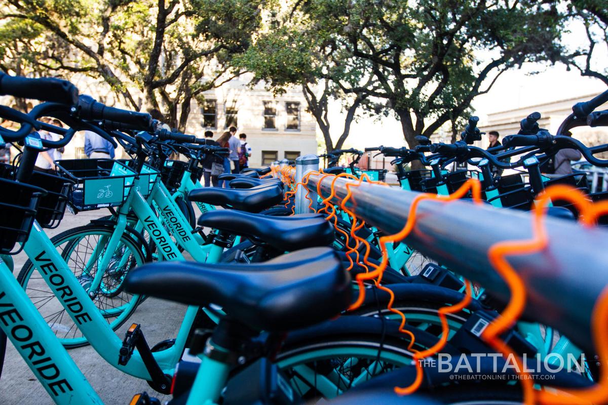 VeoRide bikes on campus